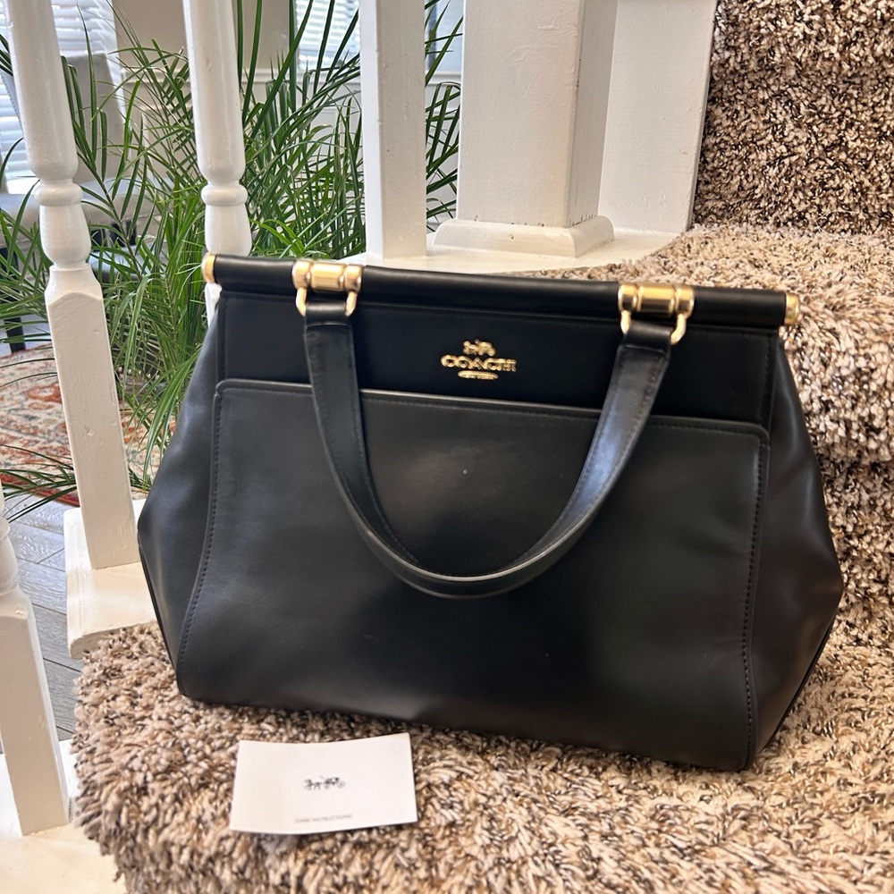 Coach large satchel NWOT